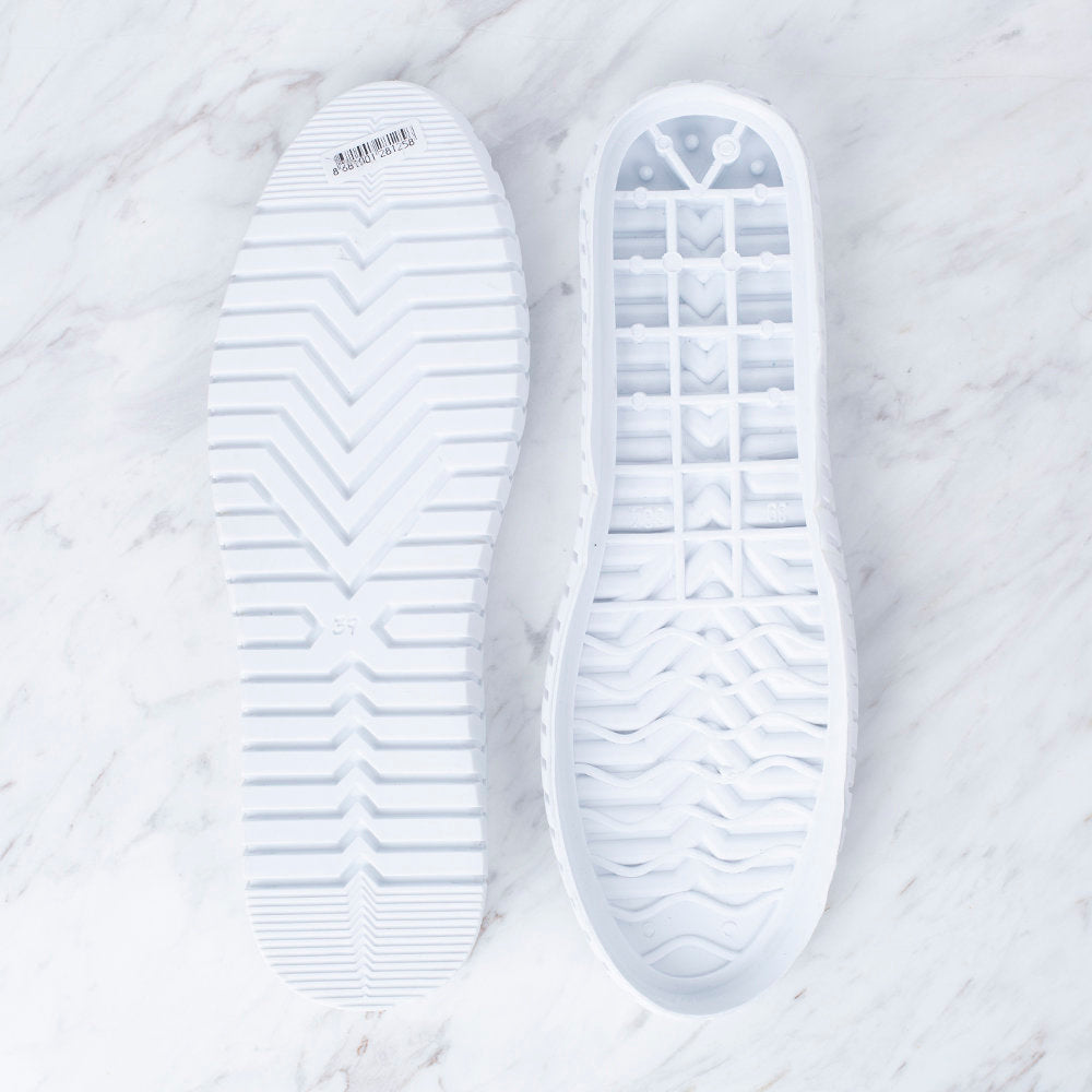 Loren Espadril / Ayakkabı Tabanı Plastik 39 Numara Beyaz